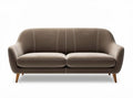 Divano in tessuto grigio con struttura in legno 180 x 80 x 75cm