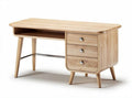 Scrivania in legno naturale con due cassetti dimensioni 120 x 60 x 75cm