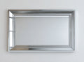 Specchio rettangolare in vetro con cornice dorata 80 x 50 x 4cm